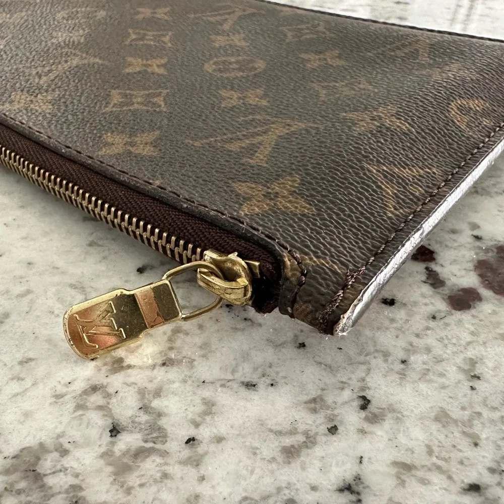 Authentic Louis Vuitton Monogram Oversized‎ Zip Pouch Bag